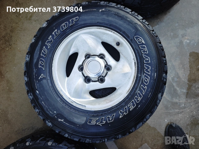 Джанти с гуми 6х139,7 *107,1*j7.5 et 5*15 ки * 235/75/15