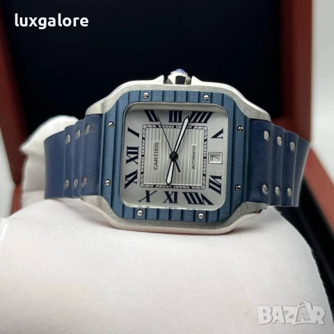 Мъжки часовник Cartier Santos de Cartier с автоматичен механизъм, снимка 4 - Мъжки - 50953418