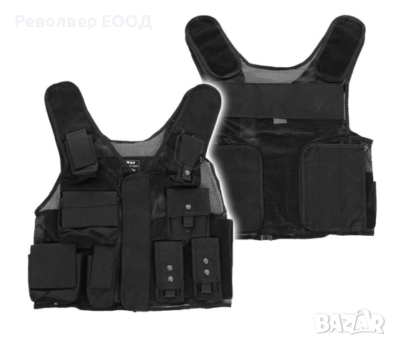 Тактическа жилетка Black SWAT Texar, снимка 1 - Екипировка - 45036995