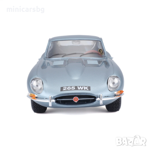 1:18 Метални колички: Jaguar "E" Coupe (1961) - Bburago, снимка 6 - Колекции - 44943163