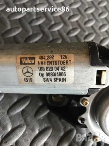 Моторче - задна чистачка на багажник за Mercedes A-Class W168 (1997-2002) 404292, 1688200442, снимка 2 - Части - 53857601