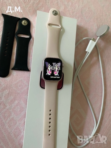 Apple Watch 9 41mm -pink, снимка 2 - Смарт часовници - 52277303