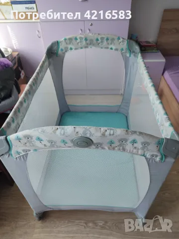 Бебешка кошара Graco CLASSIC ELECTRA - BUDDY BEAR, снимка 5 - Кошарки - 50015392