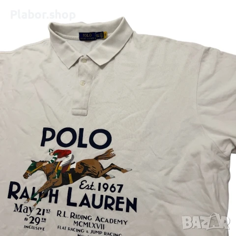 Мъжка тениска с яка Polo Ralph Lauren, размер 4XL, снимка 2 - Тениски - 51081926