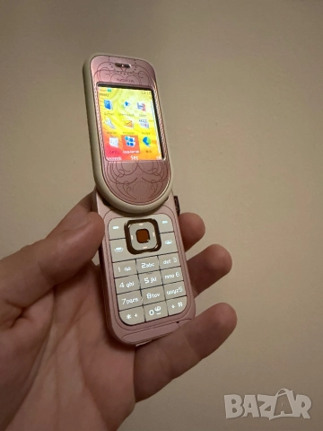 Nokia 7373 Розов цвят Pink Уникален магазински вид на 32ч, снимка 3 - Nokia - 52456907