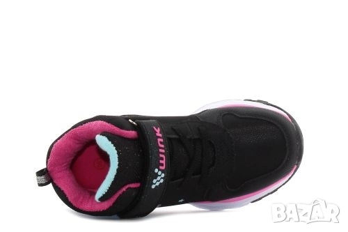 WINK RHEA LED Детски светещи кецове за момиче, черни, снимка 3 - Детски боти и ботуши - 52853465