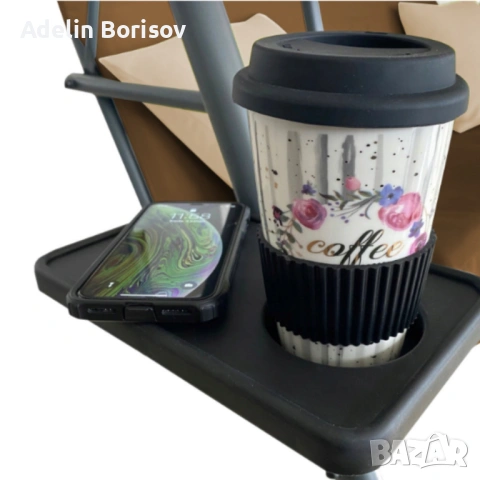 Градинска люлка A-Type с бежови възглавници и поставки за напитки - елегантност и комфорт, снимка 5 - Градински мебели, декорация  - 53873220