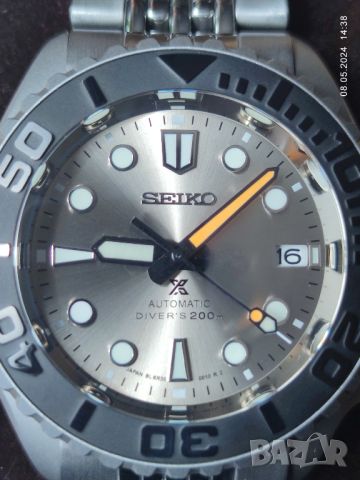 Часовник Seiko SKX007 mod metallic dial, снимка 2 - Мъжки - 40958931