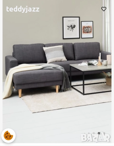 3-местен диван с разширение Jysk, снимка 4 - Дивани и мека мебел - 52651324