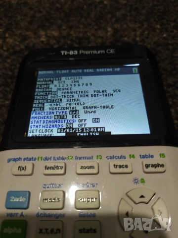 Графичен калкулатор Texas TI-83 Premium CE, снимка 2 - Друга електроника - 53622220