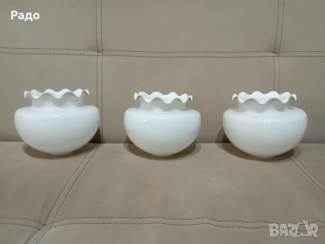 Стъклен абажур. Стъкло за лампа. Чашка за полилей