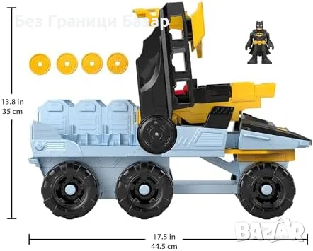 Нов Fisher-Price Imaginext Бат-Танк със светлини и звуци HVY04 играчка, снимка 2 - Коли, камиони, мотори, писти - 47508543