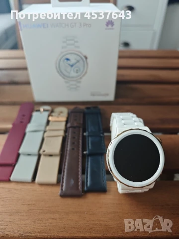 Смарт Часовник Huawei Watch GT 3 Pro с 5 каишки подарък , снимка 3 - Дамски - 51118517