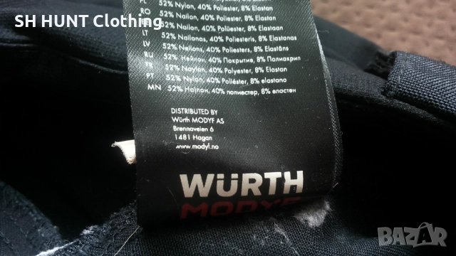 WURTH MODYF Performance Craftsman Work Stretch Trouser разм 50 / L еластичен работен панталон W4-589, снимка 18 - Панталони - 51982217