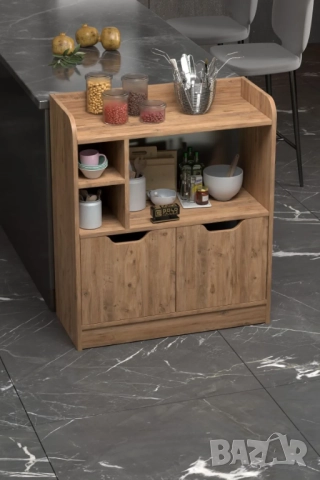 Шкаф за микровълнова / Помощен шкаф за кухня, снимка 4 - Шкафове - 51790010