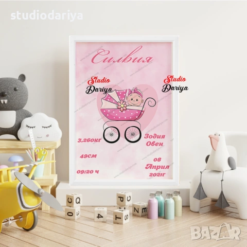 Бебешки визитки за момиче, снимка 5 - Други - 53147584