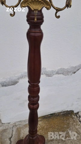 Закачалка свободностояща с месинг, снимка 2 - Закачалки - 54055288