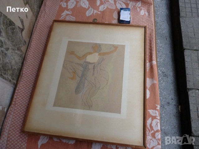 Стара картина 56 / 48 см, снимка 8 - Антикварни и старинни предмети - 53397543