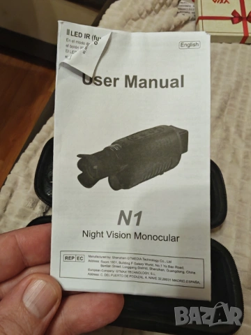 Нощно виждане монокъл GTMEDIA N1 – нов, 32GB карта, снимка 2 - Друга електроника - 53906320