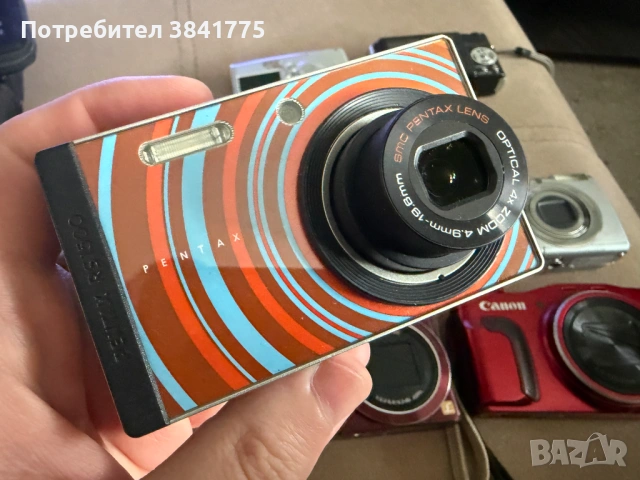 Комплект от 11 употребявани компактни фотоапарата Canon, Pentax, Nikon и други, снимка 11 - Фотоапарати - 54255447