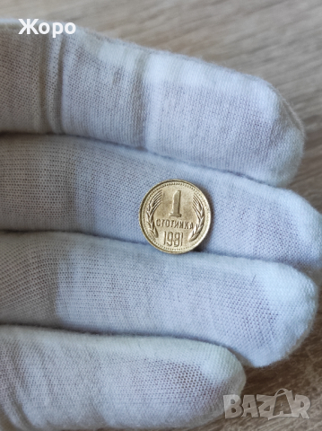 1 стотинка 1981 година България 