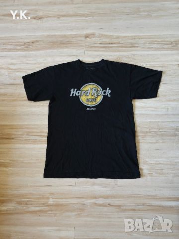 Оригинална мъжка тениска Hard Rock Cafe Miami, снимка 1 - Тениски - 46344116