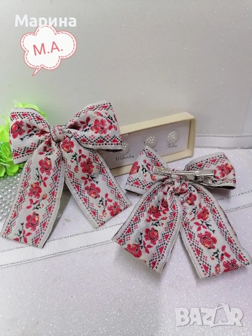Панделка с фолклорни мотиви, снимка 2 - Аксесоари за коса - 53574130