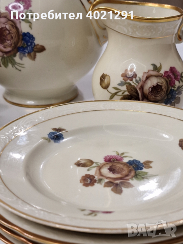 Kjøbenhavns Porcellains Maleri KPM porcelain service set - сервиз от порцелан, снимка 3 - Други ценни предмети - 45028022