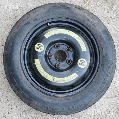 резервна гума с джанта тип патерица за Mercedes Мерцедес 5x112 Ф66.6мм, снимка 1 - Аксесоари и консумативи - 46130666
