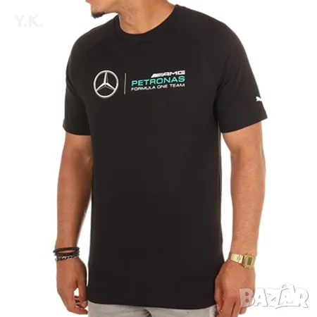 Оригинална мъжка тениска Puma DryCell x Mercedes AMG Formula 1 Team, снимка 4 - Тениски - 46976265