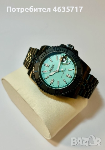 Часовник Seiko Teal Green (mod), снимка 2 - Мъжки - 52213827