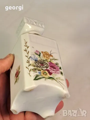 порцеланова бутилка с цветя 25/3, снимка 6 - Декорация за дома - 50090380