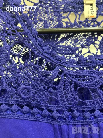 Блуза/ потник кралско синьо, снимка 5 - Потници - 49754827