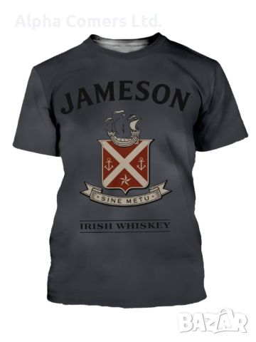Мъжка тениска с къс ръкав,щампа на ирландско уиски,ежедневна дишаща материя, снимка 2 - Тениски - 45793952
