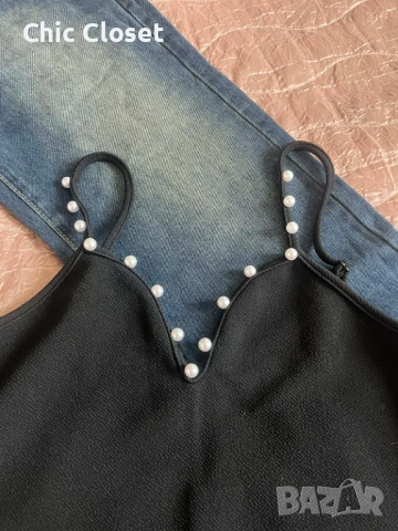 Дънки Shein + подарък потник, снимка 2 - Дънки - 54238544