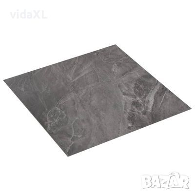 vidaXL Самозалепващи подови дъски от PVC, 5,11 м², черни с шарки(SKU:144874, снимка 1 - Други - 45637311