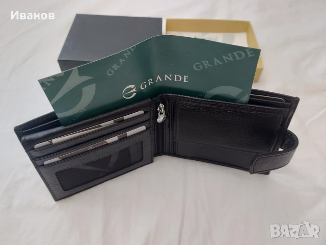 GRANDE - мъжки портфейл, снимка 5 - Портфейли, портмонета - 51234610