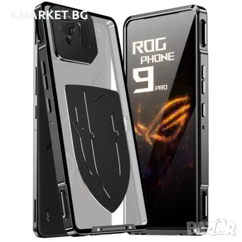 Asus ROG Phone 9 Pro 5G / Asus ROG Phone 9 5G Удароустойчив Калъф Metal Frame 360 Градуса Защита и П, снимка 1 - Калъфи, кейсове - 49190487