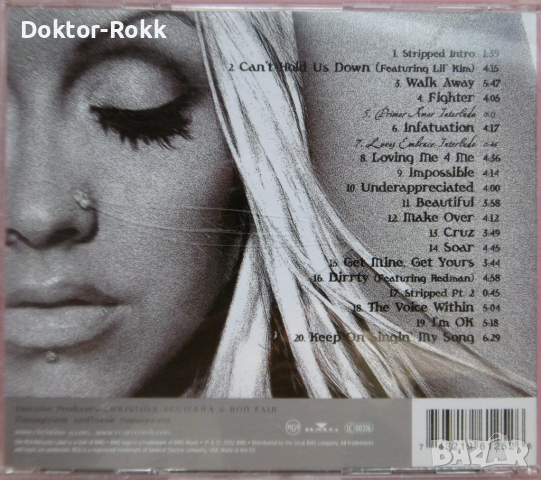 Christina Aguilera – Stripped (2002, CD), снимка 2 - CD дискове - 44959910