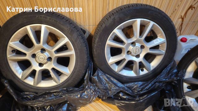 4 бр.Джанти+ гуми за Opel, снимка 1 - Гуми и джанти - 46255716