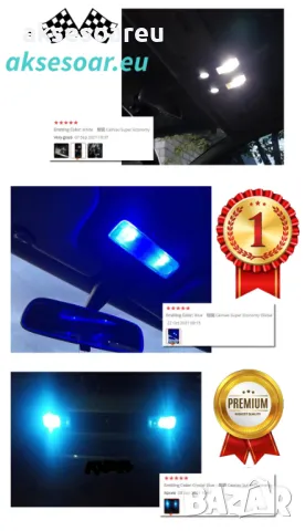 2 бр. Габаритни крушки BA9S 5 SMD 5050 Автомобилна LED вътрешна лампа крушка за номер вратата плафон, снимка 4 - Аксесоари и консумативи - 49882293