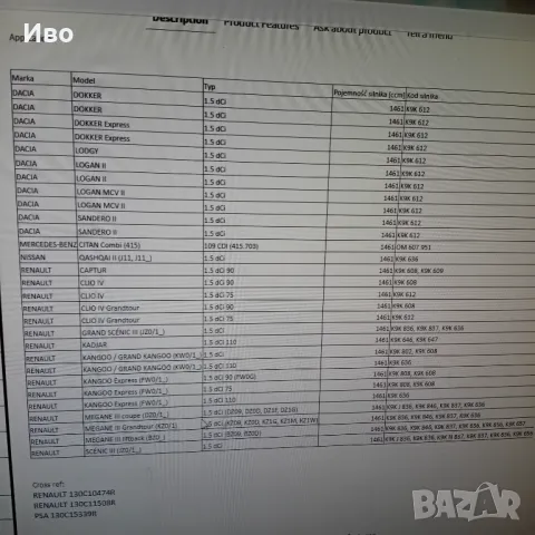 Обтегач на ангренажен ремък за рено и дачия 1.5 дизел, снимка 5 - Части - 50244794