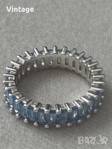 Оригинален марков пръстен с кристали Swarovski , снимка 5 - Пръстени - 54293311