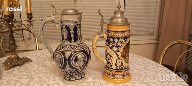 Vintage. Нови! Великолепна кана 1,5 л. със знаменити личности и Рисувана халба 1 л., снимка 2 - Колекции - 27627296