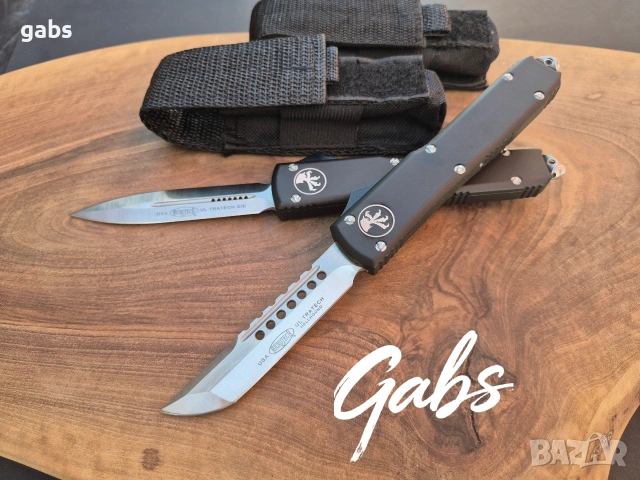 Автоматичен нож MICROTECH Ultratech ,два модела,светло острие, снимка 5 - Ножове - 53806663