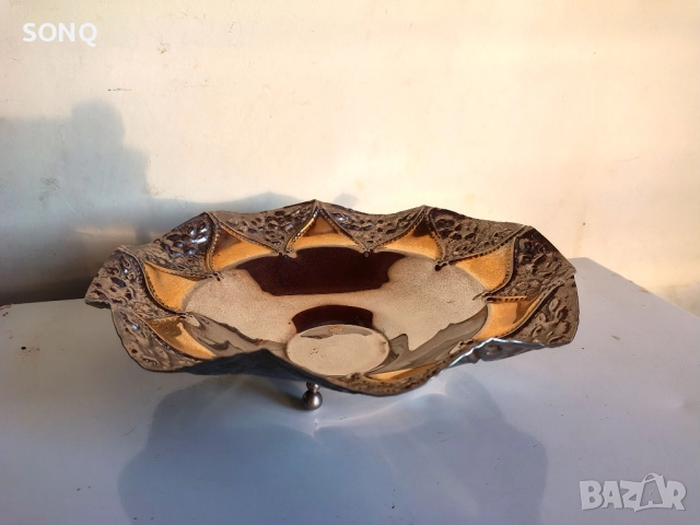 Прекрасна Позлатена Фруктиера 24К