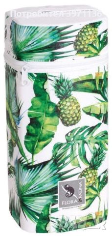 Термоопаковка за дунапренени бутилки Cebababy Flora & Fauna Jumbo Pina, бяло/зелено, снимка 2 - Други - 45493337