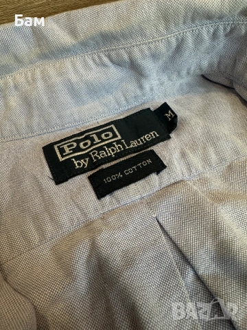 Оригинална мъжка риза с къс ръкав Polo Ralph Lauren "Oxford" Shirt размер М,може да стане и за Л, снимка 5 - Ризи - 54113090