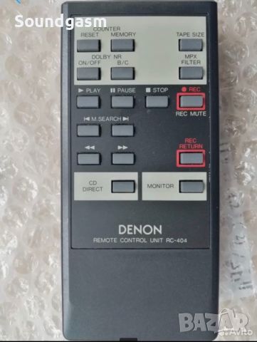 Търся Denon RC 404 дистанционно управление за касетен дек