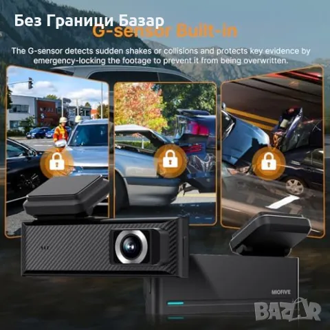 Нов Смарт 2160P GPS Видеорегистратор с G-сензор Авто Камера с Паркинг Монитор, снимка 7 - Друга електроника - 49537342